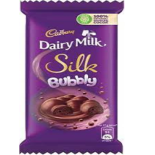 Cadbury Dairy Milk Silk Bubbly Chocolate (Family size)